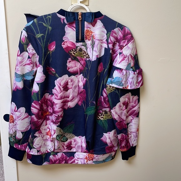 BAKER BY TED BAKER - KIDS DESIGNER SWEATER WITH RUFFLES - Picture 4 of 7